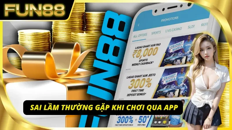 Các sai lầm hay mắc phải khi chơi App Tài Xỉu Online tại Fun88
